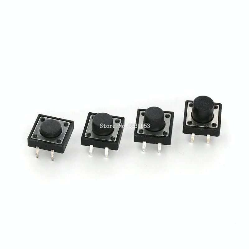 Micro commutateur tactile switch 12x12x7mm avec 4 broches et réinitialisation automatique