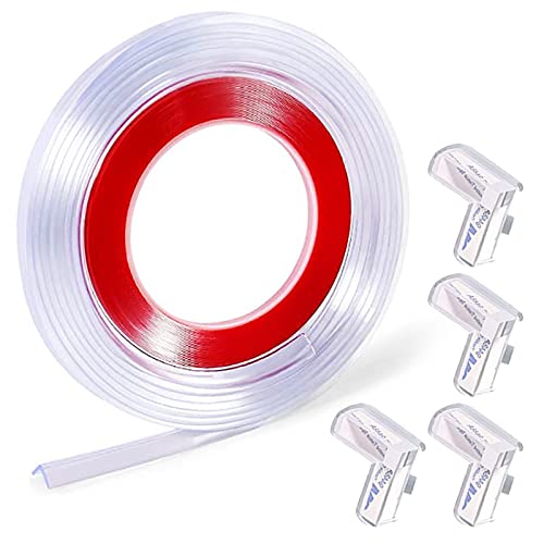 Image of Corner Protector, 9.84ft Edge 4 Corners Silicone Edge Protector Strip with Double Sided Tape - Corner Edge Protectors for Furniture Against Sharp Corners for Cabinet Table