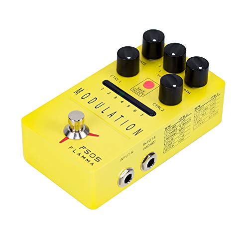 Flamma Fs05 Multi Modulation Pedal Stereo Effects 7 Storable Slots 11 Modulation Effects True Bypass #TOP3