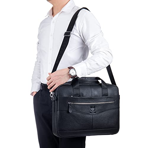 Bolsa Mensageiro Mensageiro de Couro Bolsa Carteira Bolsa de Ombro Transversal para Escritório Escol