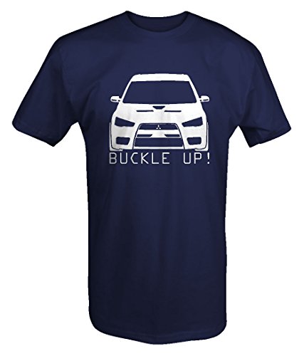 Mitsubishi Lancer EVO Street Racing BUCKLE UP T shirt - Xlarge