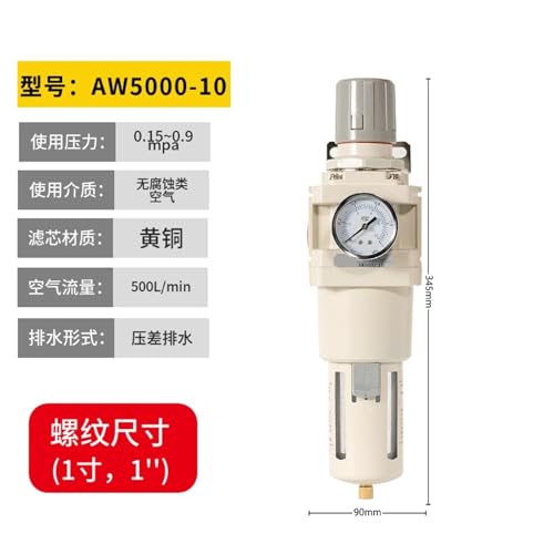Filtro regulador de presión AW5000-10D para optimizar redes de aire comprimido 2