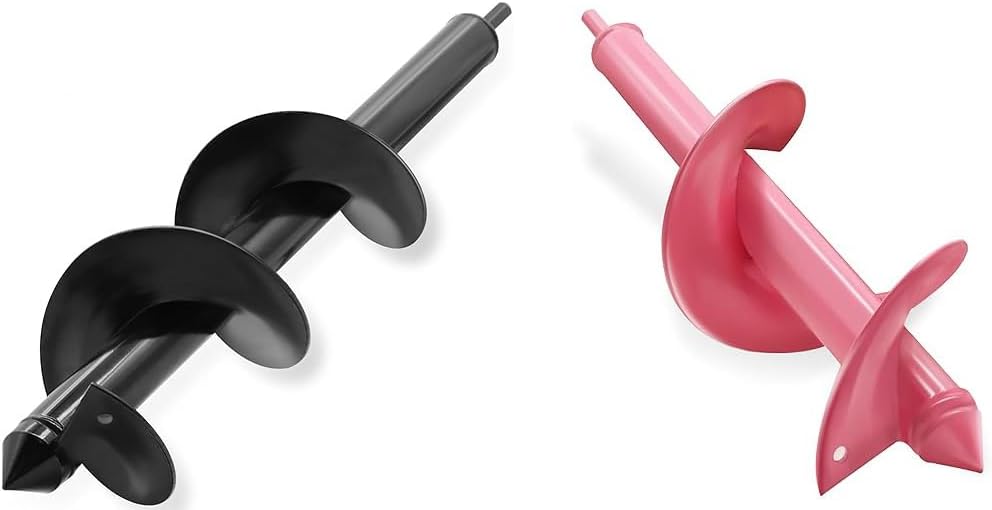 TCBWFY Auger Drill Bit for Planting 3.5"x16",Extended Length Garden Auger Spiral Drill Bit,4x12 Inch Auger Drill Bit for Planting - Heavy Duty Garden Tools Auger Drill Bit