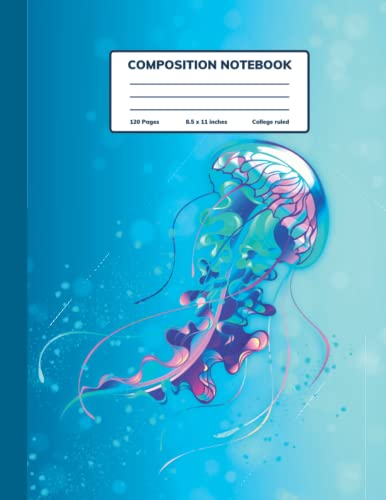 Carnet de composition méduses coloré pour égayer le bureau des adolescents créatifs