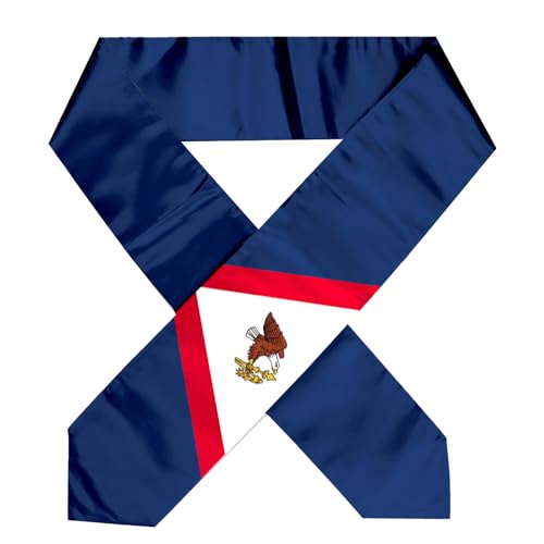 American Samoa Flag Graduation Stole Sash, American Samoa Flag Graduation Shawl Sash Stole Wraps Scarf For International Study Pride Women Men3