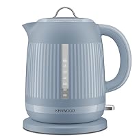 Kenwood Dawn Electric Kettle, 360° Swivel Base, Water Level Indicator, Cord Storage, Boil-Dry Protection, Removeable Filter, Capacity 1.7L, ZJP09.000BL, 3000W, Stone Blue