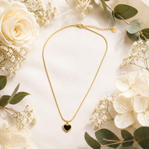 Image of RIDHVEE Anti-Tarnish Gold Plated Pendant Necklace for Women & Girls | Skin Friendly Lightweight Fashion Jewellery | Elegant Minimalist Chain Necklace & Gifting