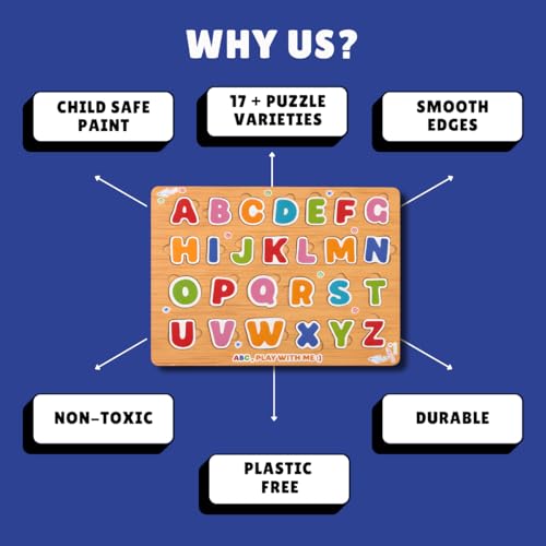Image of Wooden Learning Educational Game Board for Kids, Puzzle Toys for 2 Years Old Boys & Girls (COM008)