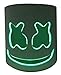 Produktbild DJ-Maske mit LED-Beleuchtung, Musik, Festival, Marshmallow, Kopfbedeckung, Cosplay, Halloween, Bar, Performance, Kostüm, Requisiten (grün)