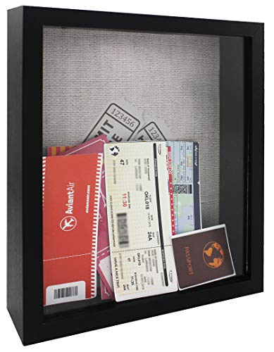 image for Space Art Deco 8x10 Black Shadow Box Frame - Shadow Box Display Case 