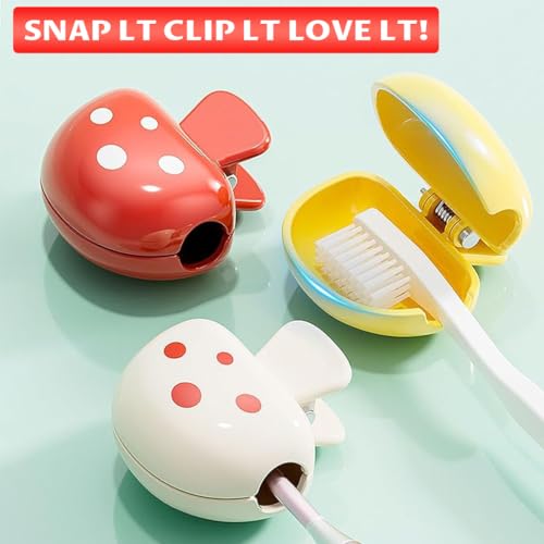 Image of HASTHIP Toothbrush Cover Case (3 Pack), Brush Cover Case for Travel & Home, Protects Bristles, Hygienic & Durable Cap Set for Adults & Teens, Fits Most Toothbrushes, Easy to Use