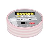3M Washi se puede mezclar y combinar para infinitos diseños de proyectos divertidos. La cinta es inicialmente reposicionable, tiene una textura similar a la cinta de enmascarar y se adhiere de manera segura a una variedad de superficies y acabados.