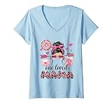 Photo Gallery donna one loved mama camicia rosa leopardo cuore occhiali cute mom maglietta con collo a v Photo Gallery donna one loved mama camicia rosa leopardo cuore occhiali cute mom maglietta con collo a v
