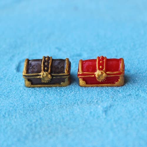 Moondkist 10 Pcs Miniature Underwater Sea Explorer Divers Figurines Set, Resin Ocean Scene Model Toy Fish Tank Ornament With Coral, Treasure Chest, Scuba Diver Figurines, Transparent Support Column #TOP3