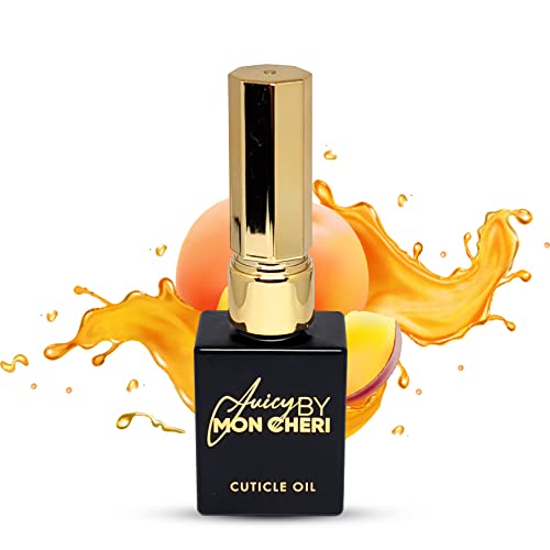 Juicy By Mon Cheri Nail Cuticle Oil 10Ml Size For Hydrating, Healing Repairing Cuticles Care (Peach Golden Touch) #TOP9