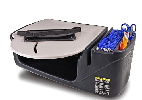 Image of AutoExec AE-RMCD-PI-GT Roadmaster Car Desk for Your Vehicle Workstation and Mobile Office, with 400 watt Power Inverter | Vehicle Workstation, Mobile Office, 400 Watt Power Inverter