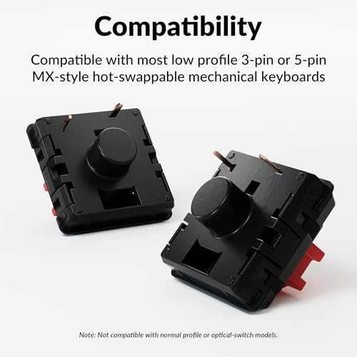 Image of Keychron Milk POM Low-Profile Red Switches 110pcs - Pre-Lubed Linear Mechanical Keyboard Switch Set, Smooth & Durable Full POM Housing & Stem, 45gf Actuation Force, Hot-Swap, Dustproof Wall