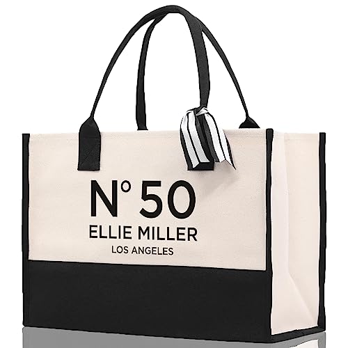 VANESSA ROSELLA Birthday Celebration Personalized Gift Canvas Tote Bag with