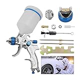 Anwendung: Ideal zum Versprühen von Basislacken, Klarlacken und anderen hochviskosen Beschichtungen, Kann für photokatalytische Beschichtung, Pflege und Reparatur von Sofas, Möbeln, Wandmalerei, Automalerei, künstlerische Zeichnung, Wandmalerei, Kunsthandwerk, Modellbau, Dekoration von Keramikharz und mehr verwendet werden,auch für Haushalts- und Industrieprimer, Decklacke und Details für die Automobilindustrie, Ausrüstungs- und Möbellackanwendungen geeignet.