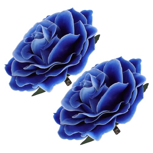 Épingles à cheveux roses et broches tissu accessoires de coiffure de mariée