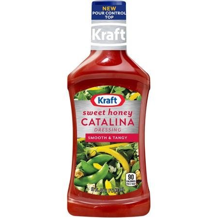 Kraft, Sweet Honey Catalina Dressing, 16oz Bottle (Pack of 3)
