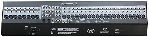 Peavey 32-Channel Professional Audio Mixer – USB Interface, Onboard DSP FX Processor, 6 Aux Sends, 4 Subgroups, Phantom Power – Live Sound & Studio Mixing Console