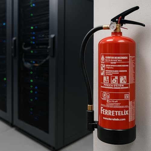 Miniatura 9 de Ferretelix Extintor 6 Kg Polvo Abc Alta Eficacia 34a 233b Soporte De Pared Fabricado En 2026 Seguridad Profesional Contra Incendios