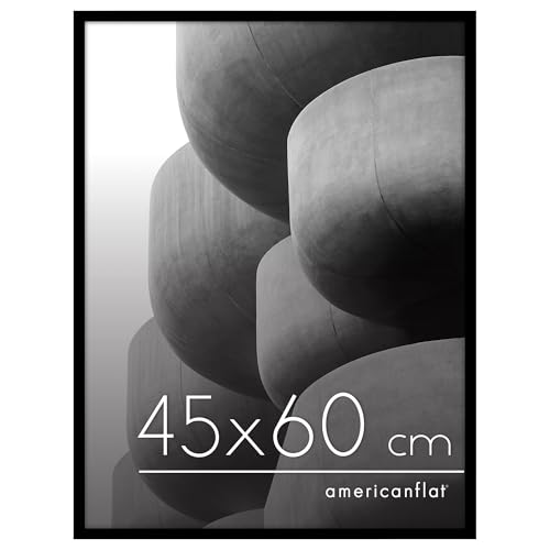 Americanflat Bilderrahmen 45x60 cm - schmaler Bilderrahmen - Schwarz – Ansicht 1