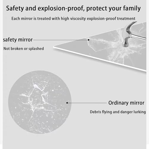 Miroir de salle de bain LED rond 80 cm antibuée rétroéclairé et sans cadre - 6