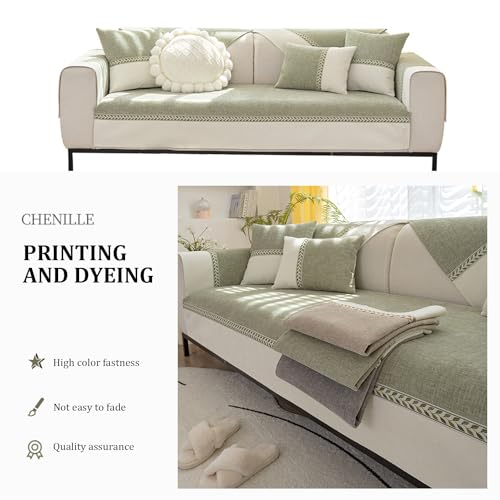 Housse de canapé en chenille lavable : protégez votre sofa des griffes de chat - 6