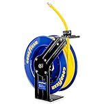 Goodyear L815153G Steel Retractable Air Compressor/Water Hose Reel with 3/8 in. x 50 ft. Rubber Hose, Max. 300PSI
