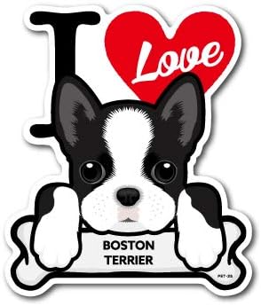 Amazon Co Jp Pet 025 Boston Terrier ボストン テリア Dog Sticker ドッグステッカー 車 犬 イラスト アイラブ ペット 愛犬 ペット用品