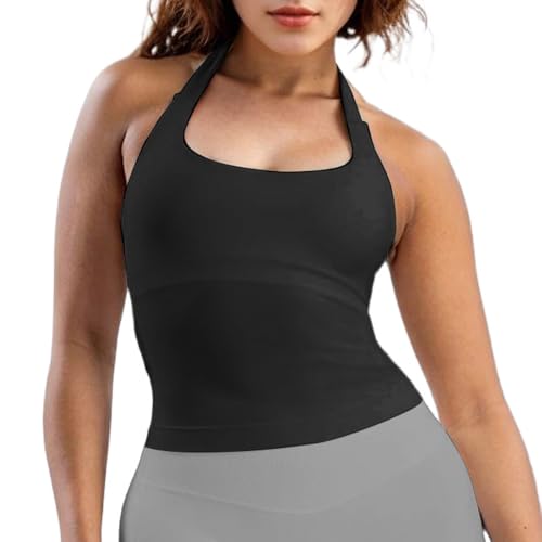 Soutien-gorge de sport dos nu long noir de qualité supérieure