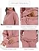 Eisctnd Womens Fleece 2 Piece Sweatsuit Lounge Set Long Sleeve Sweatshirt Jogger Pants Tracksuit Sweatsuit 2024 Fall Sets(DarkPink-M)