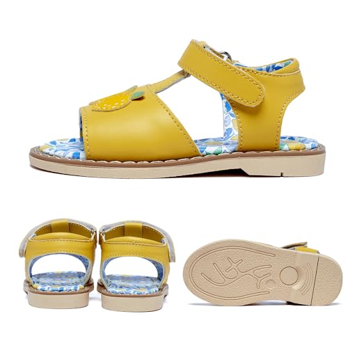 Girls Sandals Kids Hook And Loop Closed Sports Sandals Cute Patterns Open Toe Sandals Comfortable Park Walking Sandals Outdoor Travel Sandals Breathable Sandals Summer Party Sandals3