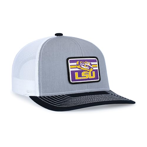 Pacific Headwear NCAA LSU Contrast Stitch Trucker Snapback OS