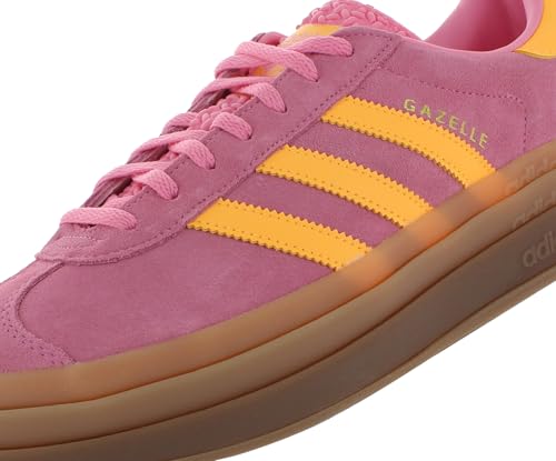 Image of adidas Gazelle Bold Suede Womens Shoes Size 10.5, Color: Bliss Pink /Spark /Bliss Pink