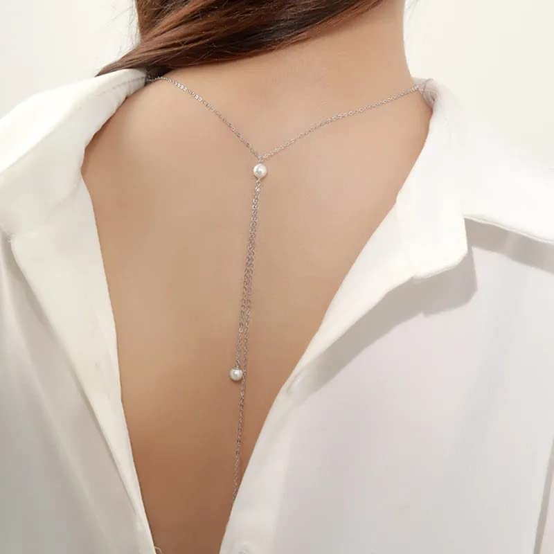 Challe de chaîne en perles de coquille au style cold-wind chic - 2