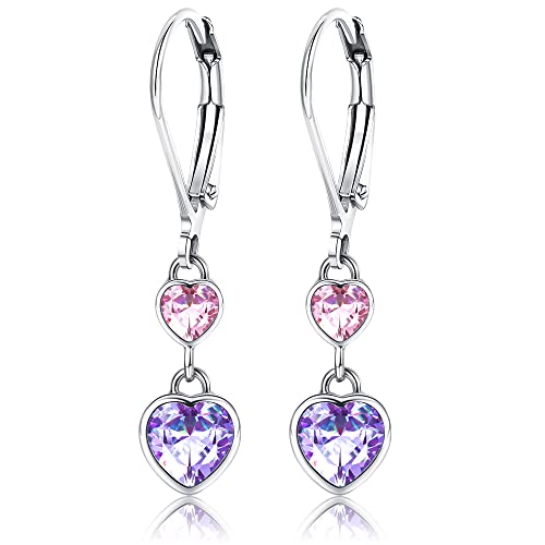 ORAZIO Herz Creolen Ohrringe für Mädchen Hypoallergen...