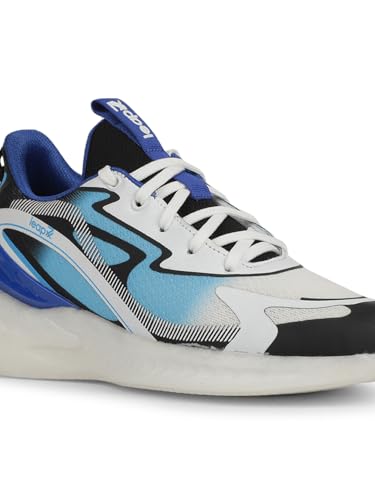 Image of Liberty LEAP7X White Sports Shoes for Men - Memory Foam Lace-Up Sports Wear