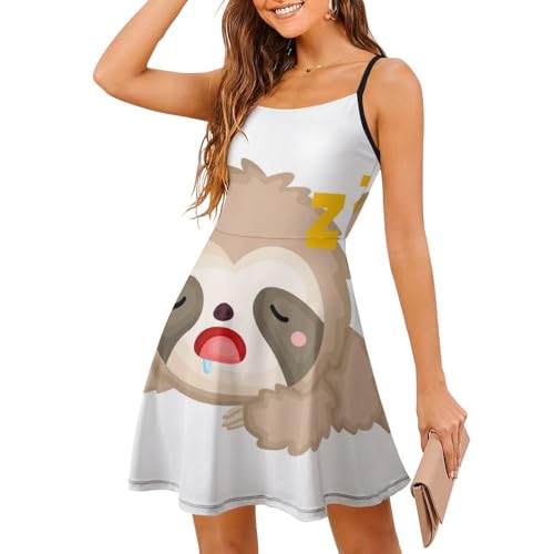 Robe d'été paresseux endormi sans manches ultra légère et respirante pour femme