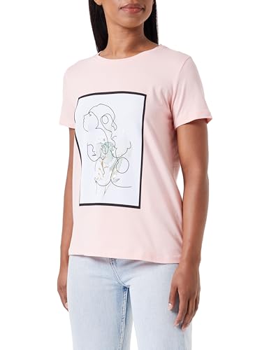 T-Shirt Femme Cross Rose Taille L | Idéal pour vos Sorties et Loisirs