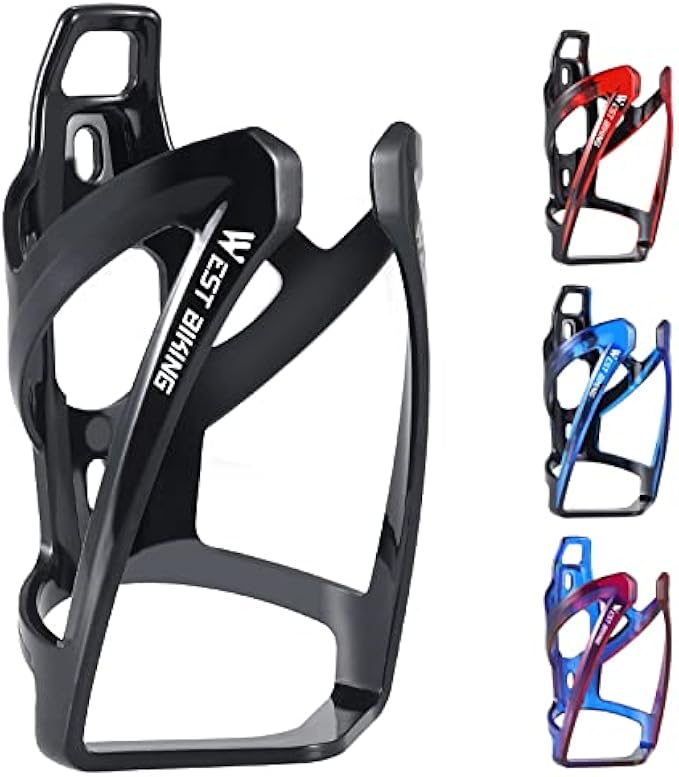 WEST BIKING Bike Water Bottle Cage, Durable Ultralight Plastic Water Drink Holder Rack, Lightweight PC Water Bottle Holder for Bicycle, Cycling Bottle Holder Cages for MTB, Road Bike, Mountain Bikes