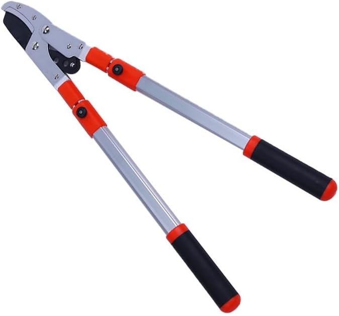 Fancial Heavy Duty Telescopic Ratcheting Anvil Shears, Multi-Color