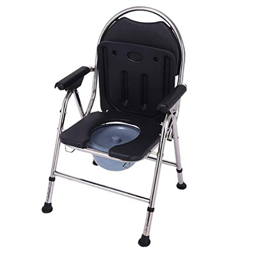 Siège d'aisance de chevet pliable pour sécuriser la toilette des adultes