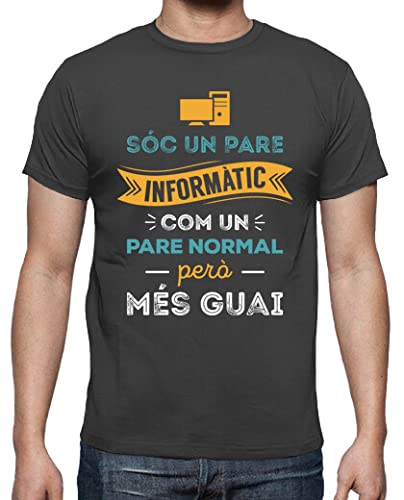 latostadora Camiseta Manga Corta Sóc Un Pare Informàtic Com Un Pare Normal Però Més Cover