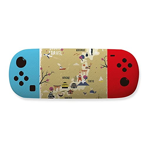 Étui de rangement pour lunettes cadeau voyage carte japonaise idéal pour amateurs de Japon