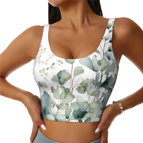 Camiseta deportiva de mujer con cuello en U Mexpekil, top sin mangas transpirable de periódico