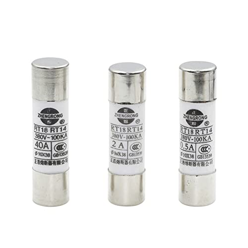 Fusible 10x38 16A 32A cartouche céramique 500V RT18 pour protection surintensité - 4