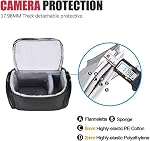 Sac à appareil photo pour épaule Cwatcun Sac à caméra Sling imperméable pour Nikon Canon Sony Pentax Olympus Panasonic Samsung & Beaucoup plus SLR DSLR et accessoires de photographie (Grand, 1.0 Noir)